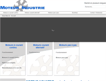 Tablet Screenshot of moteur-industrie.com